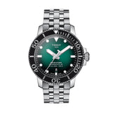 Tissot Seastar 1000 Powermatic 80 Green Dial Silver Steel Strap Watch For Men - T120.407.11.091.01 Buy Now By Tissot