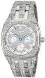 Bulova Crystal Collection Phantom Silver Dial Silver Steel Strap Watch for Men - 96C002 Buy Now By Bulova