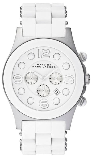 Marc Jacobs Pelly White Dial White Silicone Strap Watch for Women - MBM2565 Buy Now By Marc Jacobs