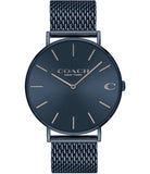 Coach Charles Blue Dial Blue Mesh Bracelet Watch for Men - 14602146 Buy Now By Coach