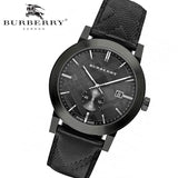 Burberry The City Black Dial Black Leather Strap Watch for Men - BU9906 Buy Now By Burberry