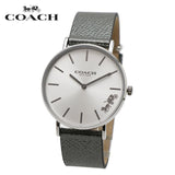 Coach Perry White Dial Grey Leather Strap Watch for Women - 14503155 Buy Now By Coach