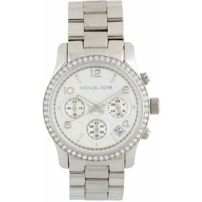 Michael Kors Brinkley Silver Dial with Diamonds Silver Steel Strap Watch for Women - MK5083 Buy Now By Michael Kors
