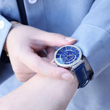 Swarovski Passage Chrono Crystal Blue Dial Blue Leather Strap Watch for Women - 5580342 Buy Now By Swarovski