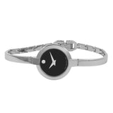 Movado Bela Black Dial Silver Steel Strap Watch For Women - 0606595 Buy Now By Movado