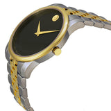 Movado Museum Classic Black Dial Two Tone Steel Strap Watch For Women - 0606605 Buy Now By Movado