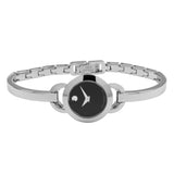Movado Rondiro 22mm Black Dial Silver Steel Strap Watch For Women - 0606796 Buy Now By Movado