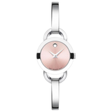 Movado Rondiro 22mm Pink Dial Stainless Steel Watch For Women - 0606797 Buy Now By Movado