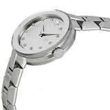 Movado Sapphire Diamonds Silver Dial Silver Steel Strap Watch For Women - 606814 Buy Now By Movado
