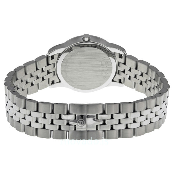 Movado Museum Classic Black Dial Silver Steel Strap Watch For Women - 0606858 Buy Now By Movado