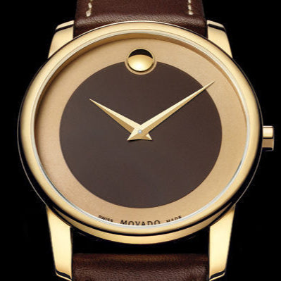 Movado Museum Classic Brown Dial Brown Leather Strap Watch For Men - 0606880 Buy Now By Movado