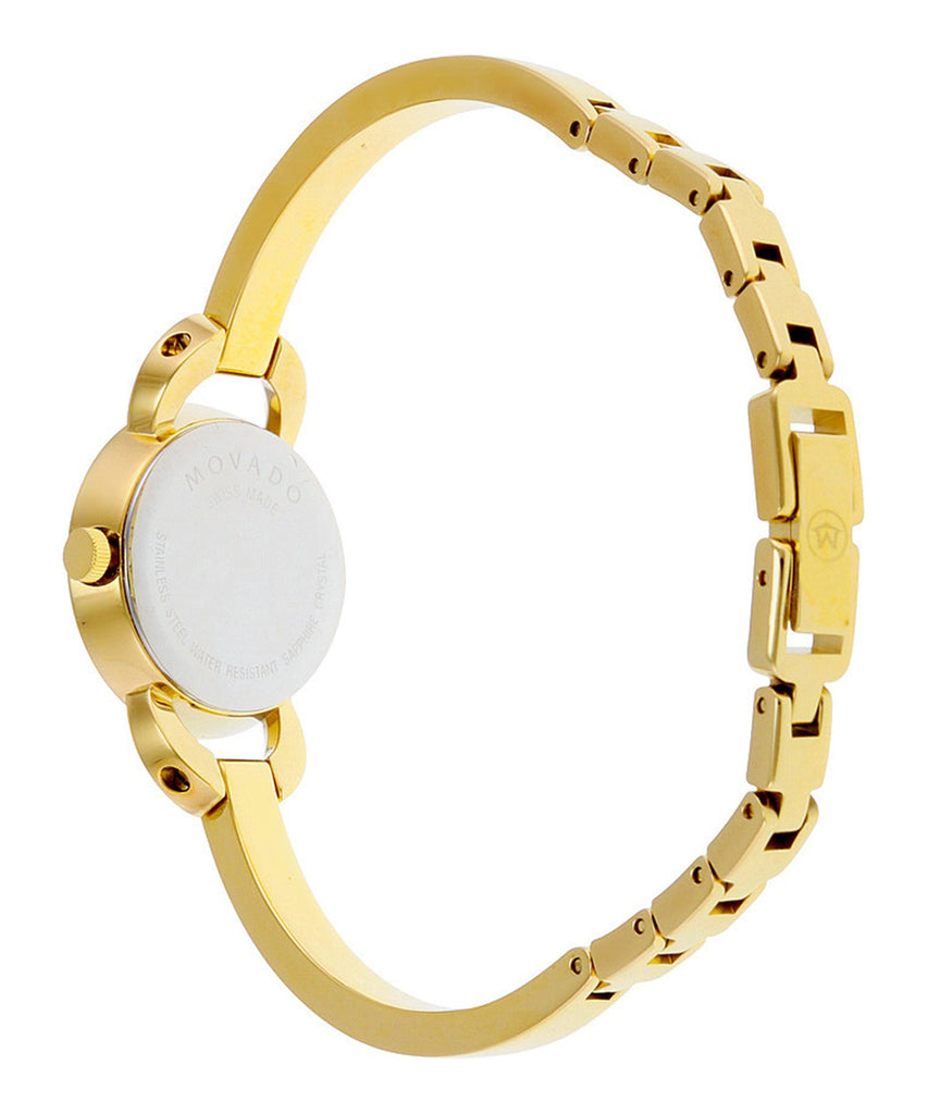 Movado Rondiro Mother of Pearl Dial Gold Steel Strap Watch For Women - 0606889 Buy Now By Movado