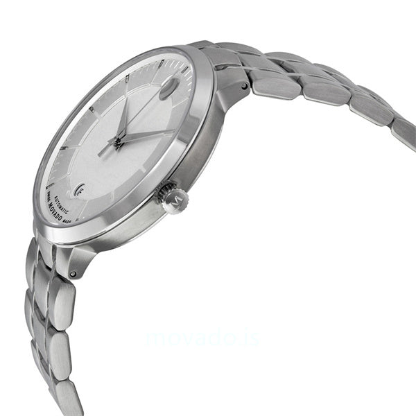 Movado 1881 Automatic Silver Dial Silver Steel Strap Watch for Men - 606915 Buy Now By Movado