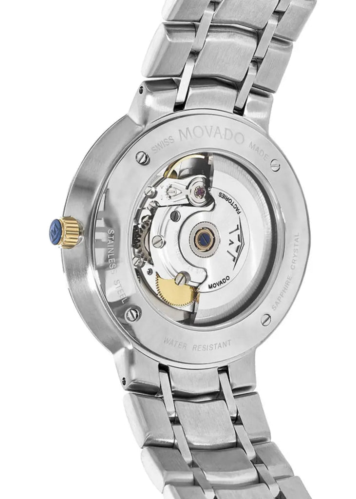 Movado 1881 Automatic Black Dial Two Tone Steel Strap Watch For Men - 0606916 Buy Now By Movado