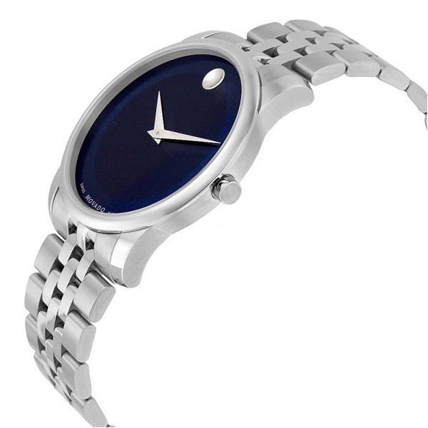 Movado Museum Classic Blue Dial Silver Steel Strap Watch for Men - 606982 Buy Now By Movado