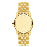 Movado Museum Classic Diamonds Mother of Pearl Dial Gold Steel Strap Watch For Women - 0606998 Buy Now By Movado
