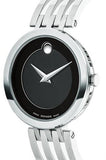 Movado Esperanza 28mm Black Dial Silver Steel Strap Watch For Women - 0607051 Buy Now By Movado
