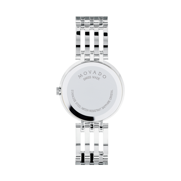 Movado Esperanza 63 Diamonds Black Dial Silver Steel Strap Watch For Women - 0607052 Buy Now By Movado