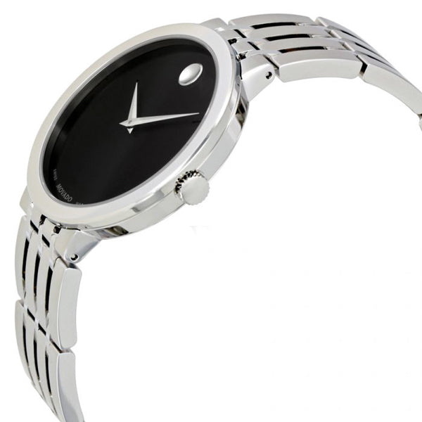 Movado Esperanza 39mm Black Dial Silver Steel Strap Watch For Men - 0607057 Buy Now By Movado