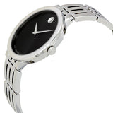 Movado Esperanza 39mm Black Dial Silver Steel Strap Watch For Men - 0607057 Buy Now By Movado