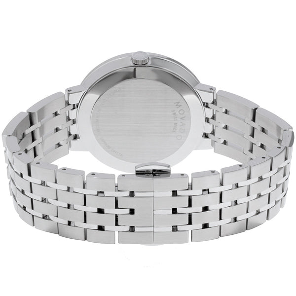 Movado Esperanza 39mm Black Dial Silver Steel Strap Watch For Men - 0607057 Buy Now By Movado