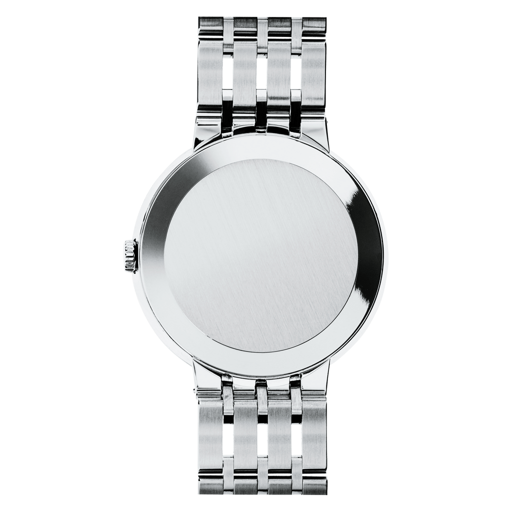 Movado Esperanza 39mm Black Dial Silver Steel Strap Watch For Men - 0607057 Buy Now By Movado