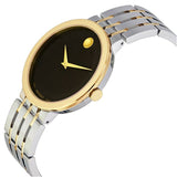 Movado Museum Esperanza Black Dial Two Tone Steel Strap Watch For Men - 0607058 Buy Now By Movado