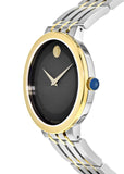 Movado Museum Esperanza Black Dial Two Tone Steel Strap Watch For Men - 0607058 Buy Now By Movado