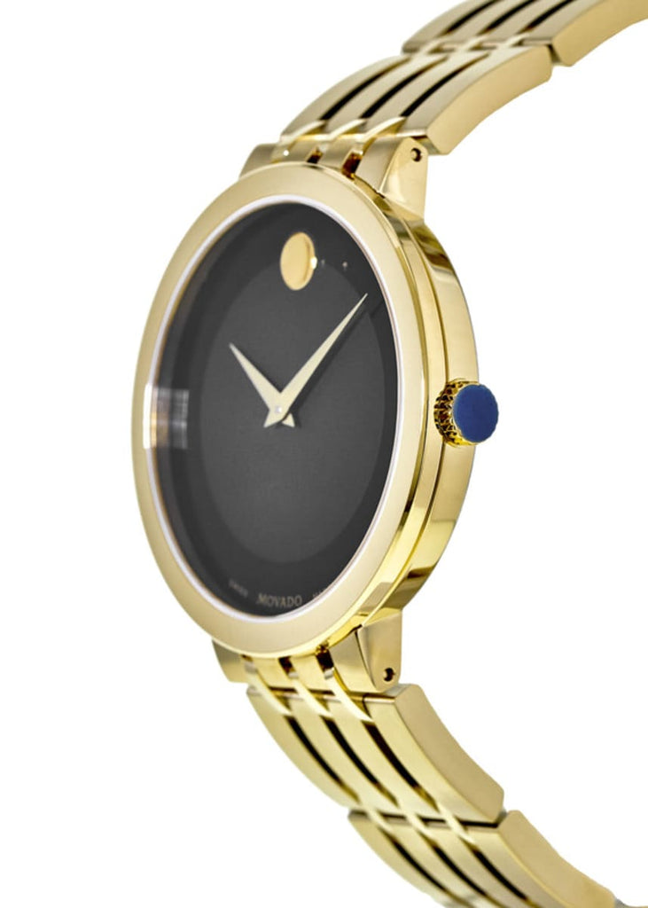 Movado Esperanza Museum 39mm Black Dial Stainless Steel Watch For Men - 0607059 Buy Now By Movado