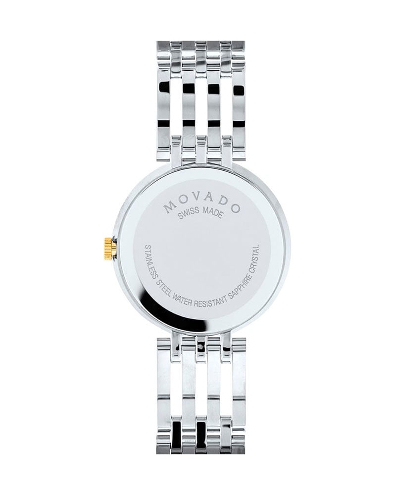 Movado Esperanza Mother of Pearl Dial Two Tone Steel Strap Watch For Women - 0607085 Buy Now By Movado