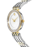 Movado Esperanza Mother of Pearl Dial Two Tone Steel Strap Watch For Women - 0607085 Buy Now By Movado