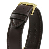 Movado Ultra Slim Blue Dial Brown Leather Strap Watch For Men - 0607088 Buy Now By Movado