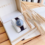 Movado Ultra Slim Black Dial Black Leather Strap Watch For Women - 0607090 Buy Now By Movado