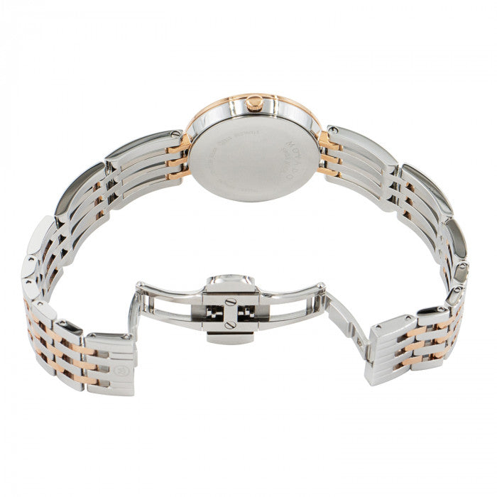 Movado Esperanza Mother of Pearl Dial Two Tone Steel Strap Watch For Women - 0607114 Buy Now By Movado