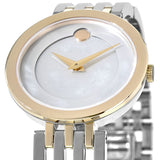 Movado Esperanza Mother of Pearl Dial Two Tone Steel Strap Watch For Women - 0607114 Buy Now By Movado