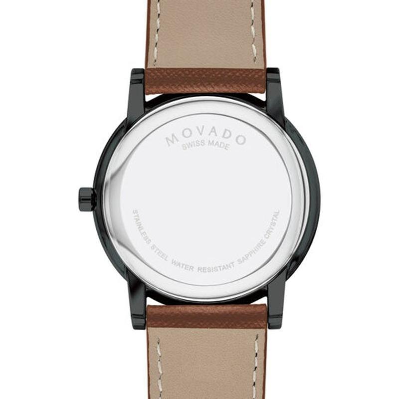 Movado Museum Classic Black Dial Brown Leather Strap Watch for Men - 0607198 Buy Now By Movado