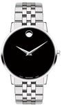 Movado Museum Classic Black Dial Silver Steel Strap Watch for Men - 0607199 Buy Now By Movado