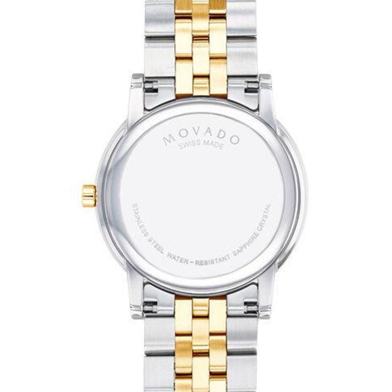 Movado Museum Classic Black Dial Two Tone Steel Strap Watch for Men - 0607200 Buy Now By Movado