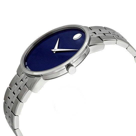 Movado Museum Classic Blue Dial Silver Steel Strap Watch for Men - 0607212 Buy Now By Movado
