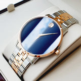 Movado Museum Classic Blue Dial Two Tone Steel Strap Watch for Men - 0607267 Buy Now By Movado