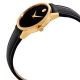 Movado Museum Classic Black Dial Black Leather Strap Watch for Men - 0607196 Buy Now By Movado