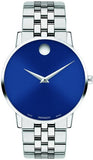 Movado Museum Classic Blue Dial Silver Steel Strap Watch for Men - 0607212 Buy Now By Movado
