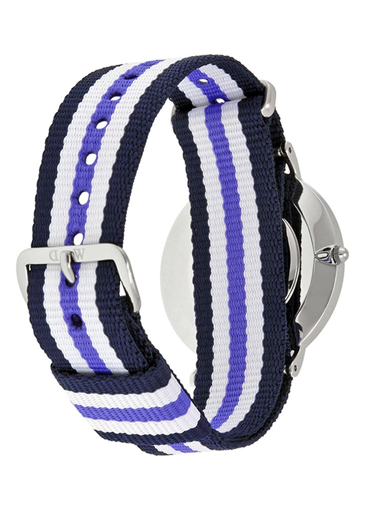 Daniel Wellington Classic Trinity White Dial Three Tone Nylon Strap Watch For Women - 0609DW Buy Now By Daniel Wellington