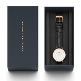 Daniel Wellington Classic Petite Reading White Dial Black Leather Strap Watch For Women - DW00100229 Buy Now By Daniel Wellington