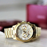 Fossil Boyfriend Gold Dial Gold Steel Strap Watch for Women - ES3884 Buy Now By Fossil