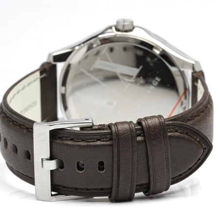 Armani Exchange Whitman Silver Dial Brown Leather Strap Watch For Men - AX2100 Buy Now By Armani Exchange
