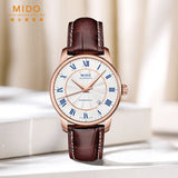 Mido Baroncelli III Automatic Silver Dial Brown Leather Strap Watch For Men - M8600.2.21.8 Buy Now By Mido