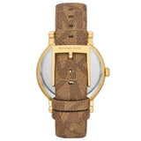 Michael Kors Quartz Gold Dial Brown Leather Strap Watch For Women - MKO1026 Buy Now By Michael Kors
