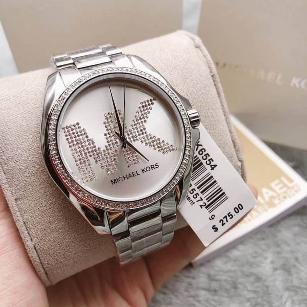 Michael Kors Bradshaw Quartz Silver Dial Silver Steel Strap Watch For Women - MK6554 Buy Now By Michael Kors
