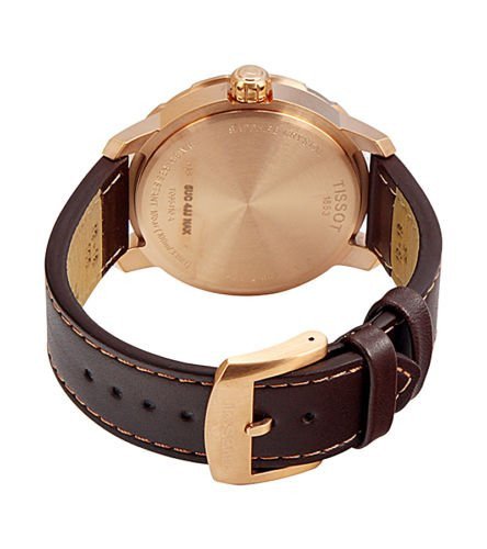 Tissot Quickster Chronograph White Dial Brown Leather Strap Watch For Men - T095.417.36.037.02 Buy Now By Tissot